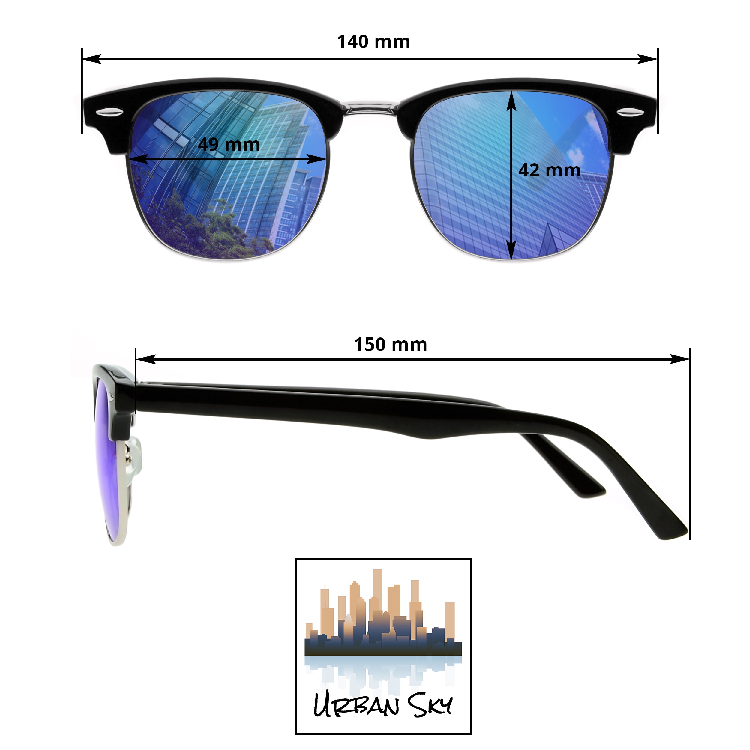 Sonnenbrille D.B. - Doppelpack - verschiedene Farben