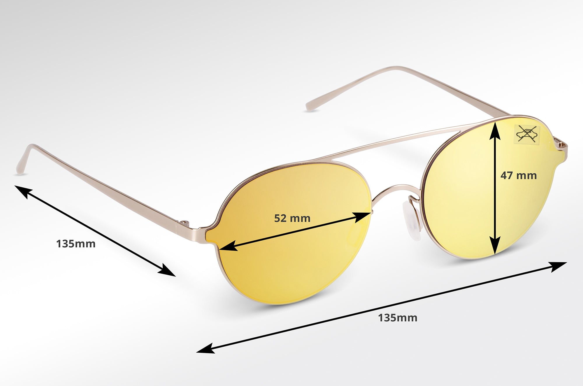 Henry  -  Doppelsteg-Sonnenbrille Farbe "Warm"